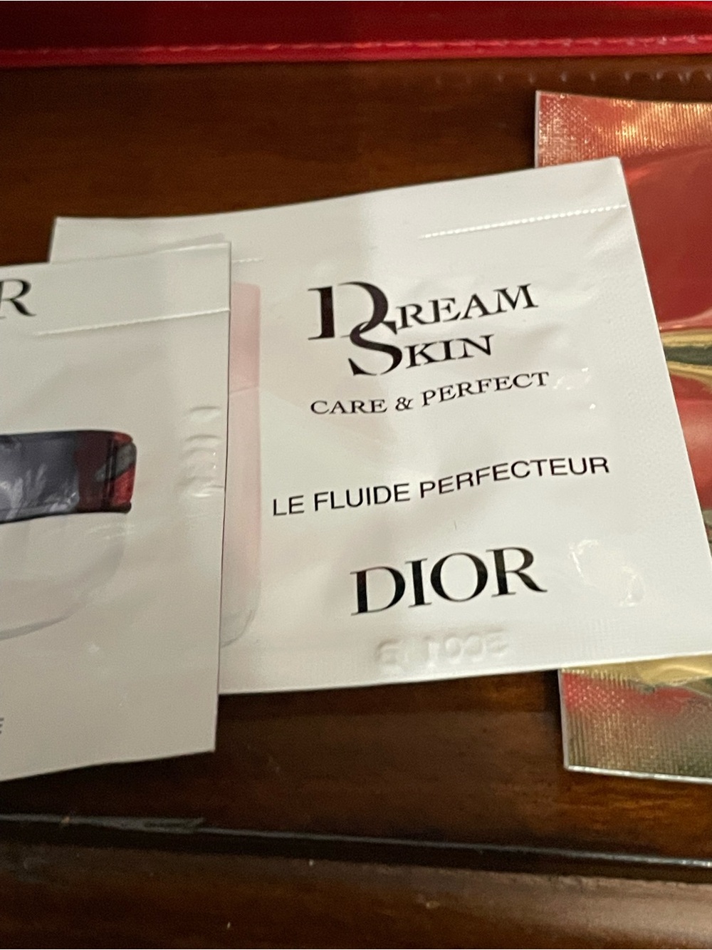 Dior Red Patent Cosmetic Pouch bundle with Dior dust bag - Picture 5 of 10